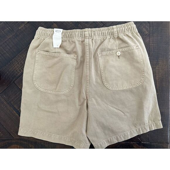 AE77 American Eagle Tan Men’s Pull On Shorts With Elastic Waist Size Small - Picture 5 of 5